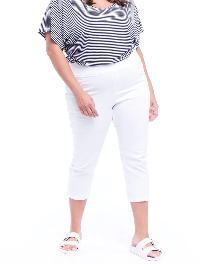 Betty Basics Maisie Capri Jean White