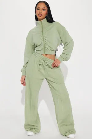 Between The Lines Lounge Pant - Sage