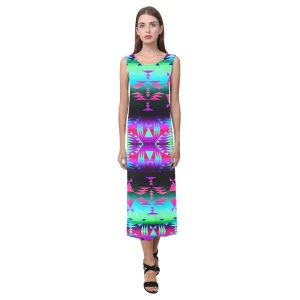 Between the Rocky Mountains Phaedra Sleeveless Open Fork Long Dress