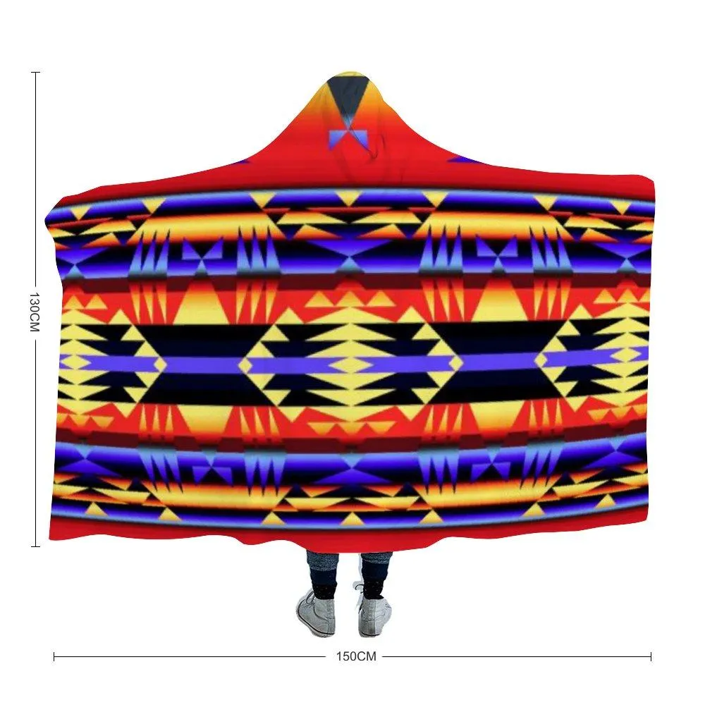 Between the San Juan Mountains Hooded Blanket