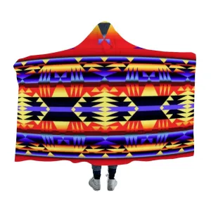 Between the San Juan Mountains Hooded Blanket