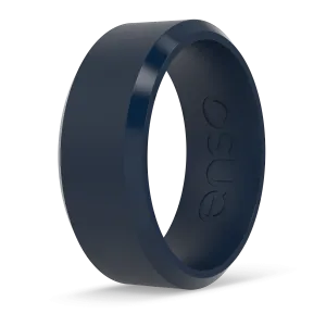 Bevel Silicone Ring - Navy Blue