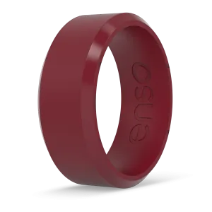 Bevel Silicone Ring - Oxblood