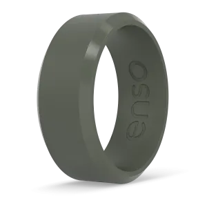 Bevel Silicone Ring - Pine