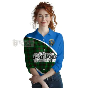 Beveridge Family Crest Tartan Women's Casual Shirt Celebrate Saint Andrew's Day in Style