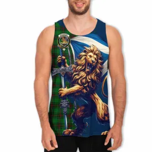 Beveridge Tartan Family Crest Men's Tank Top with Scottish Majestic Lion