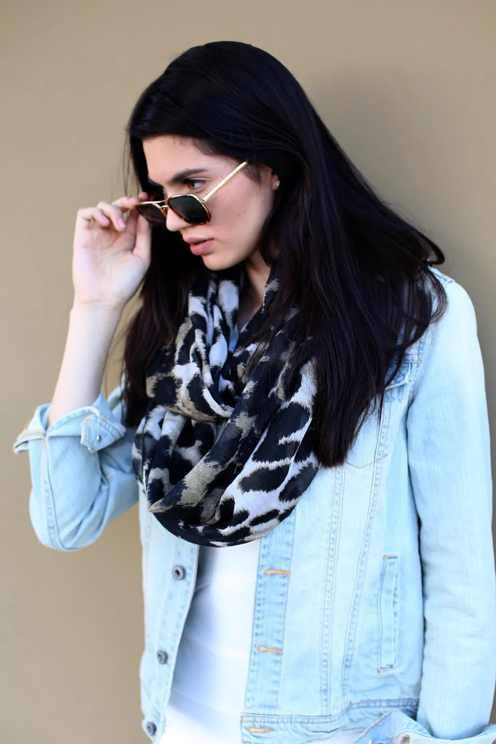 Beverly Hills Sophie Animal Print Infinity Scarf