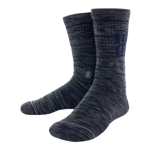 BEX Icon Marl Navy Crew Socks Size Large - AP0121MNL