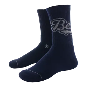 BEX Slugger Navy Crew Socks Size Large - AP0121MNL