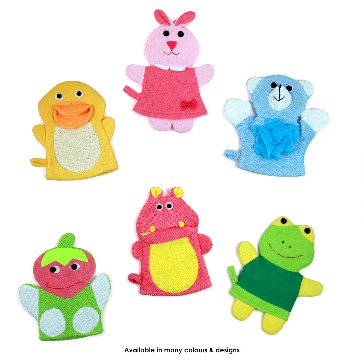 BFF Bear Blue Cartoon Bath Glove