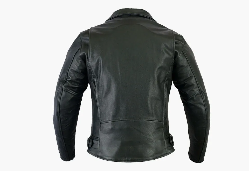 BGA Brando No Buckle Motorcycle Leather Jacket