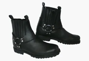 BGA Rebel Men Short Biker Leather Boots