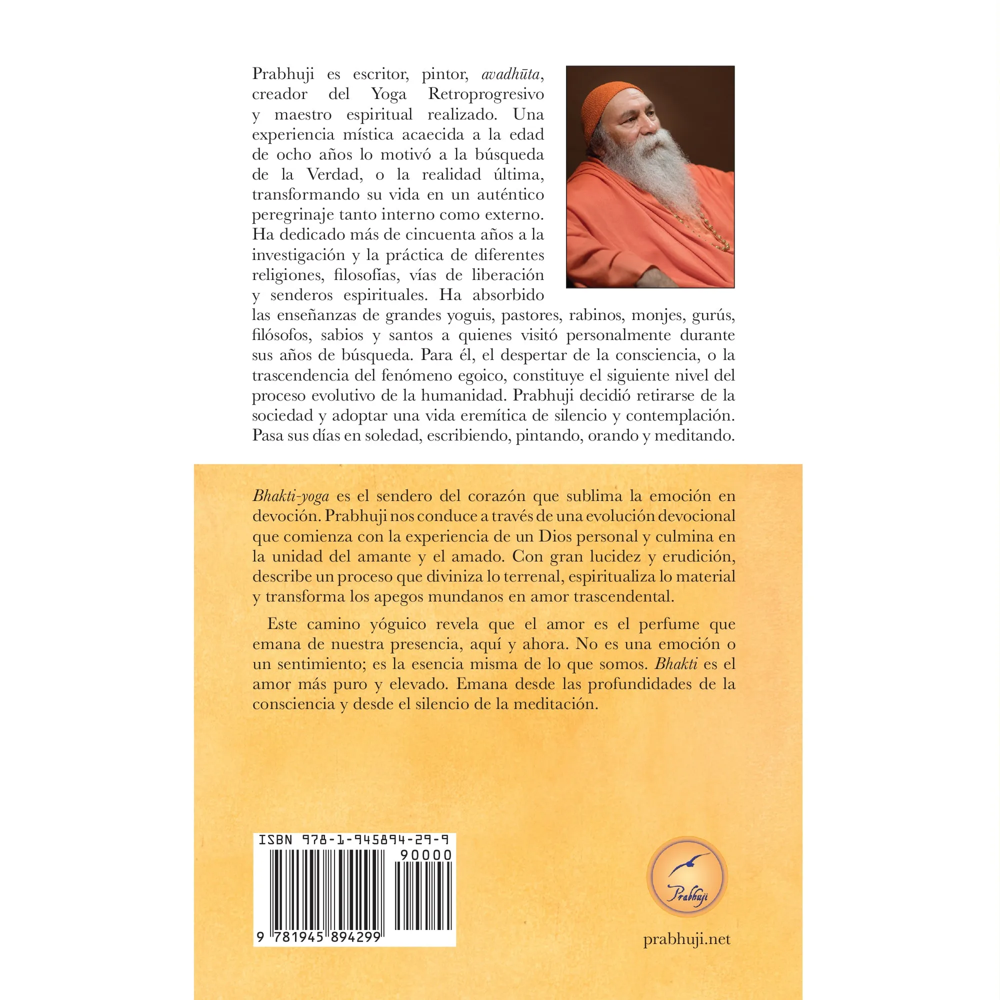 Bhakti yoga - El sendero del amor con Prabhuji (Hard cover - Spanish)