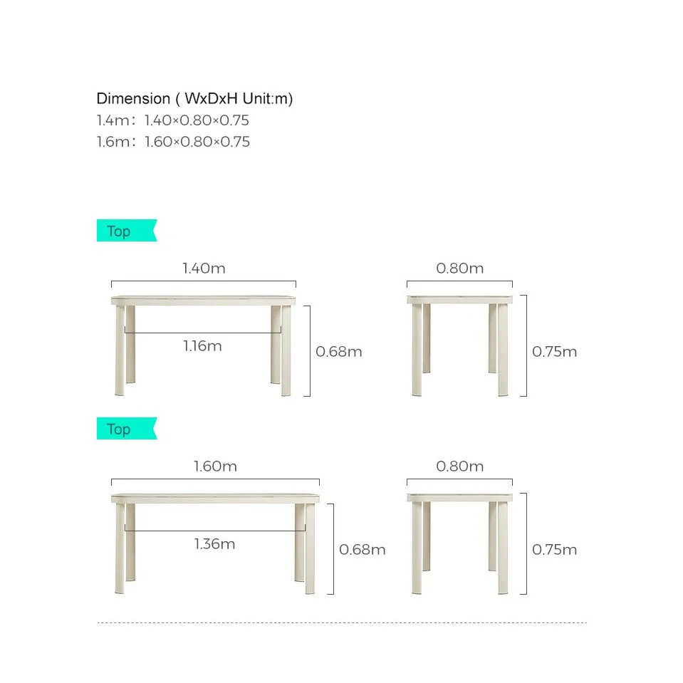 BIANCA Sintered Stone Dining Table