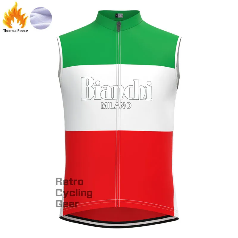 Bianchi Green red Fleece Retro Cycling Kits