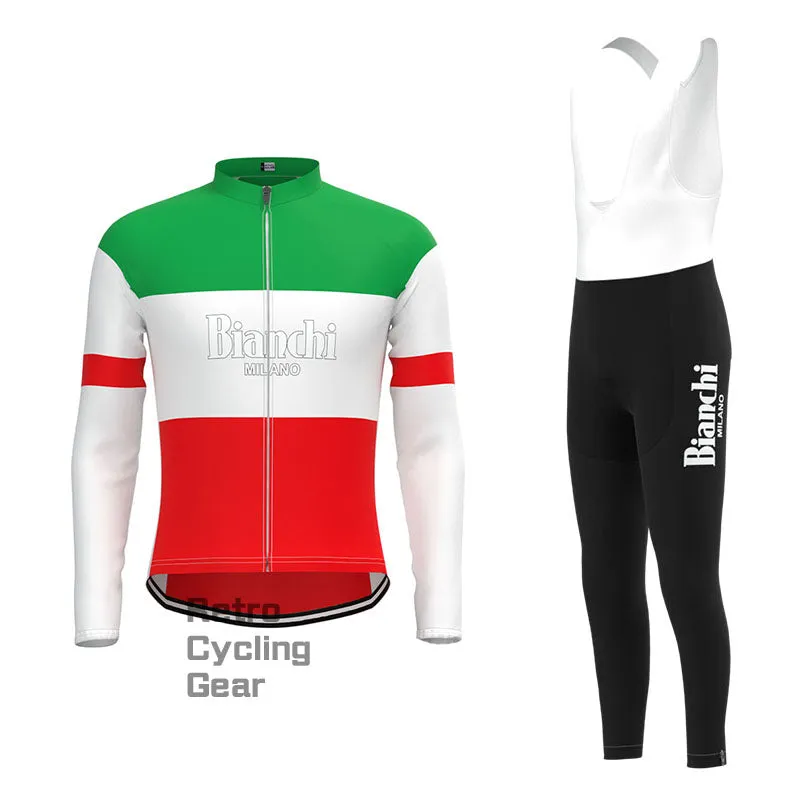 Bianchi Green red Retro Short Sleeve Cycling Kit