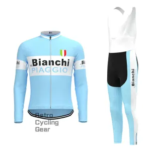 Bianchi Piaggio Retro Long Sleeve Cycling Kit