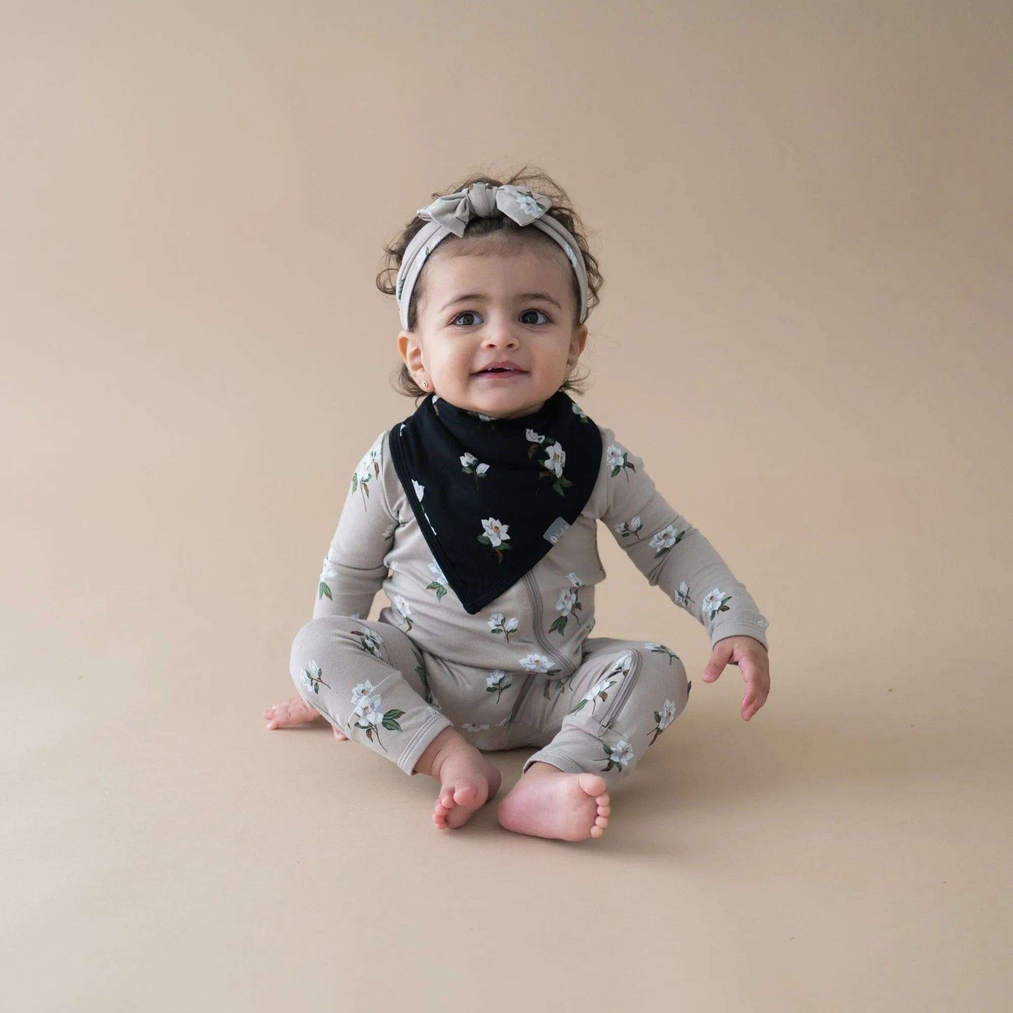 Bib in Small Midnight Magnolia