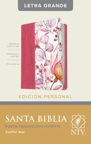 Bible: NTV Edicion Personal Rose, Large Print