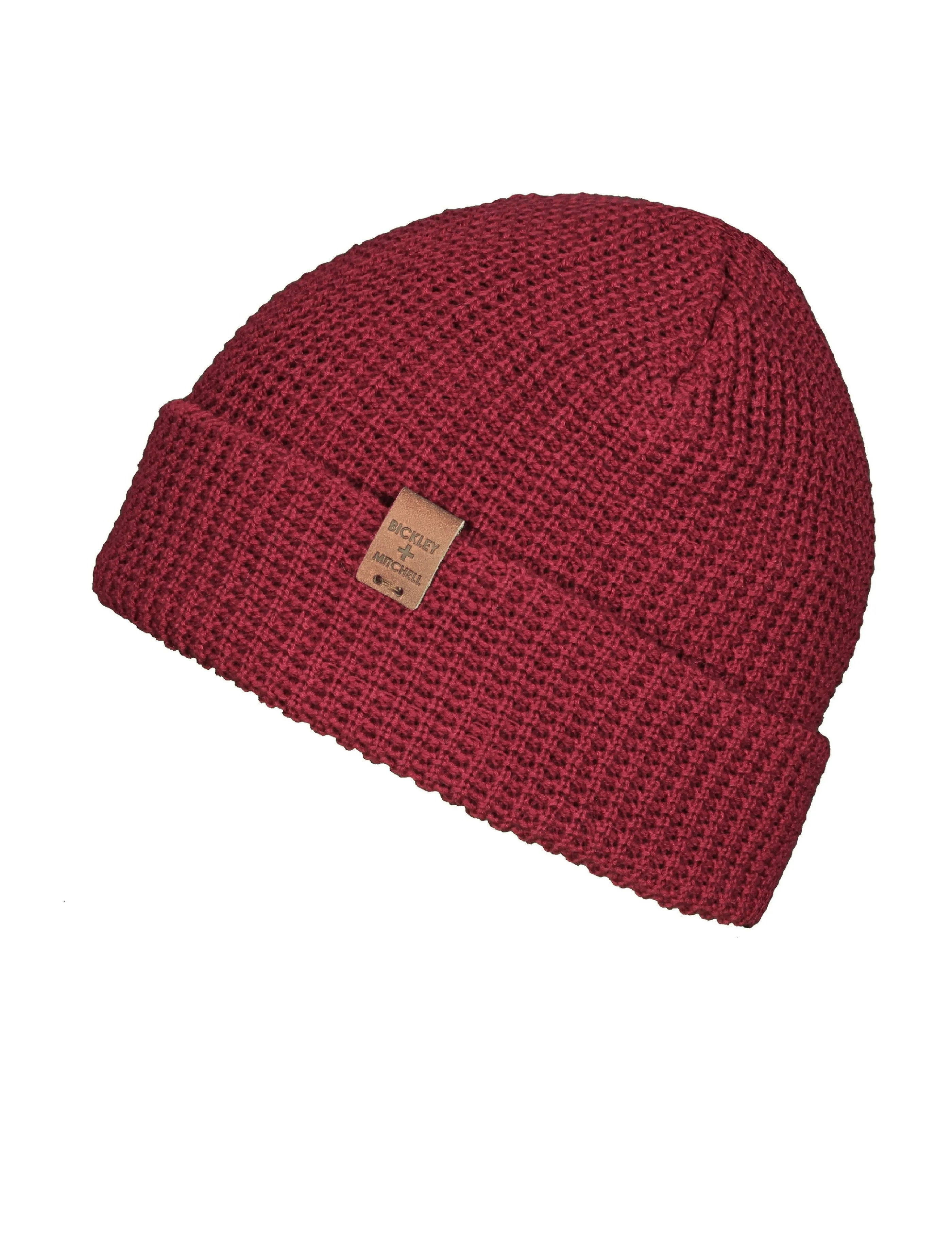 Bickley   Mitchell Thick Waffle Cotton Blend Knit Beanie