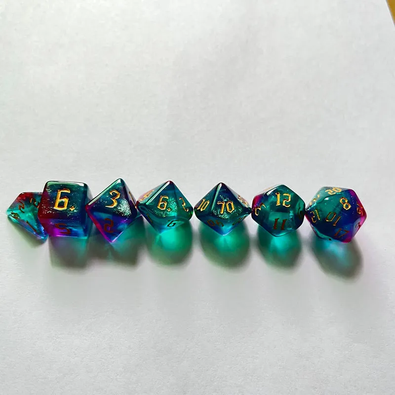 Bicolor Chameleon Dice Set The Perfect Gaming Gift