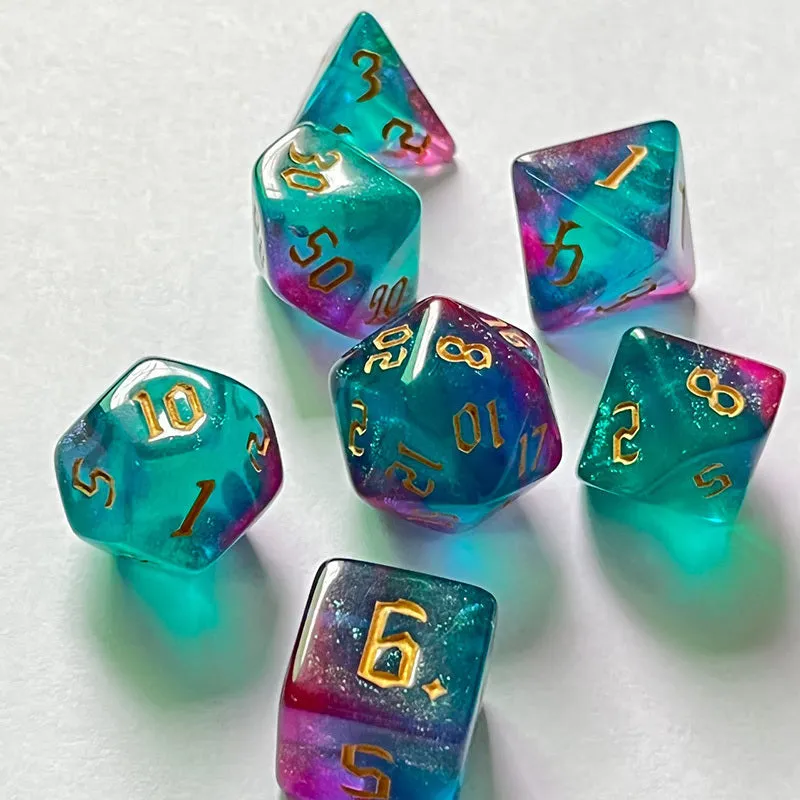 Bicolor Chameleon Dice Set The Perfect Gaming Gift