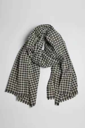 BICOLOR CHECK SCARF