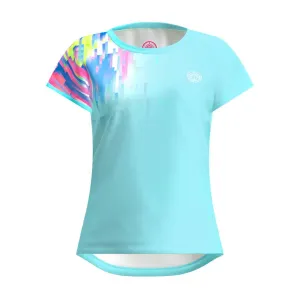 Bidi Badu Melbourne 2024 Junior Capsleeve (Girl's) - Aqua/Mixed