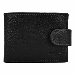 Bifold Classic Leather Wallet Spiral Black