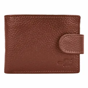 Bifold Classic Leather Wallet Spiral Brown