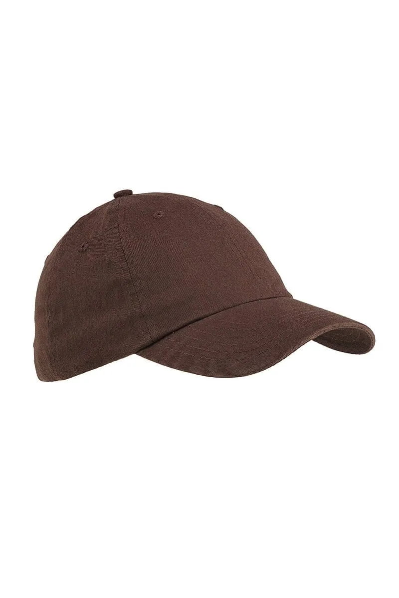 Big Accessories BX001: 6-Panel Brushed Twill Unstructured Cap