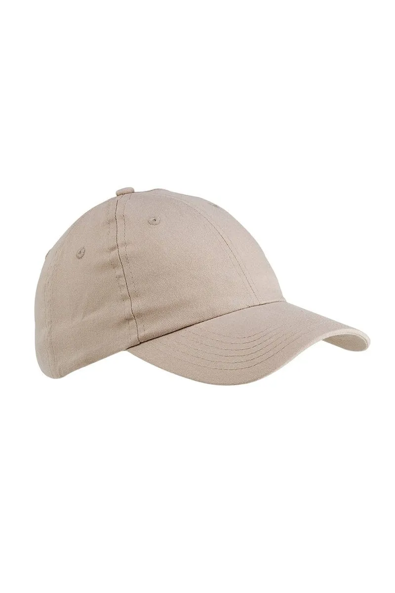 Big Accessories BX001: 6-Panel Brushed Twill Unstructured Cap