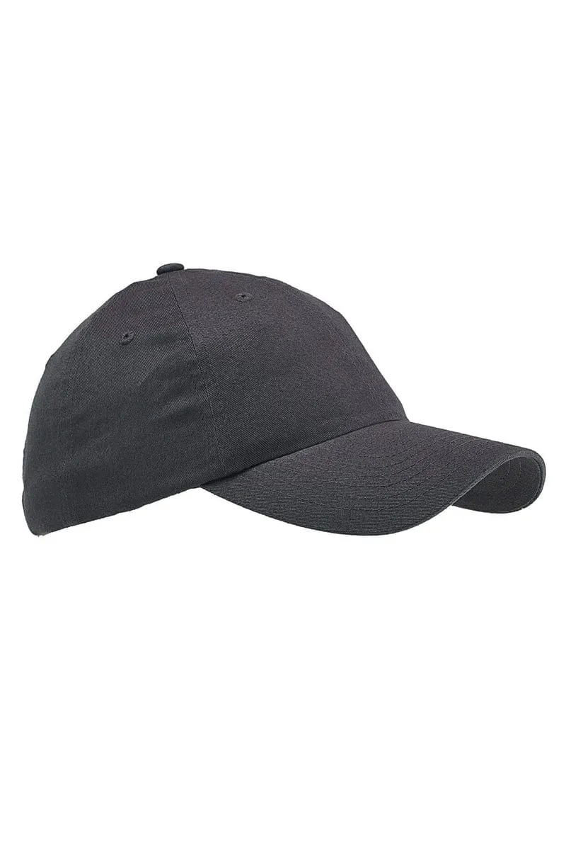 Big Accessories BX001: 6-Panel Brushed Twill Unstructured Cap