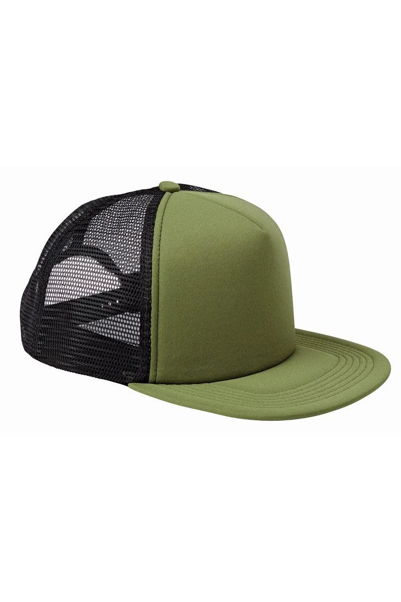 Big Accessories BX030: 5-Panel Foam Front Trucker Cap