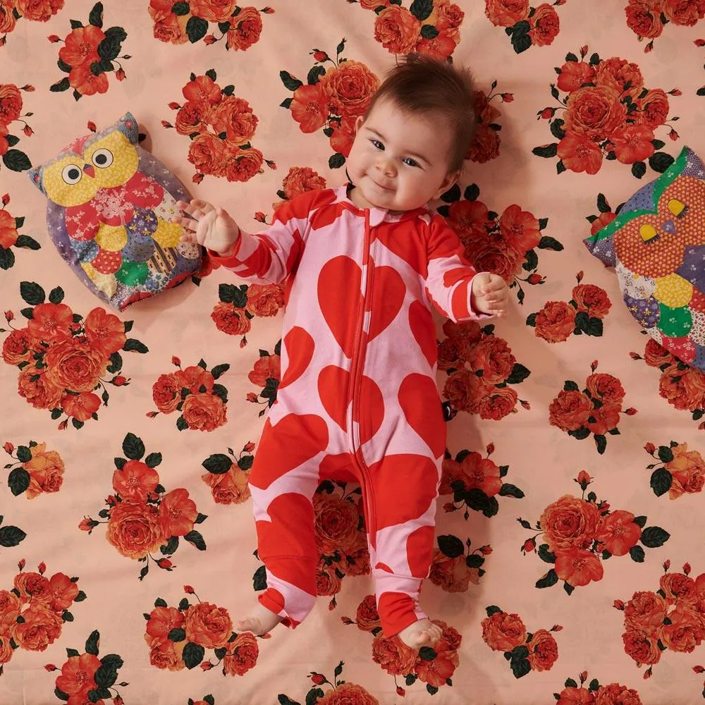 Big Hearted Organic Zip Romper