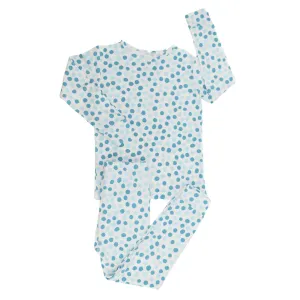 Big Kid Pajama - Polka Dot Blue