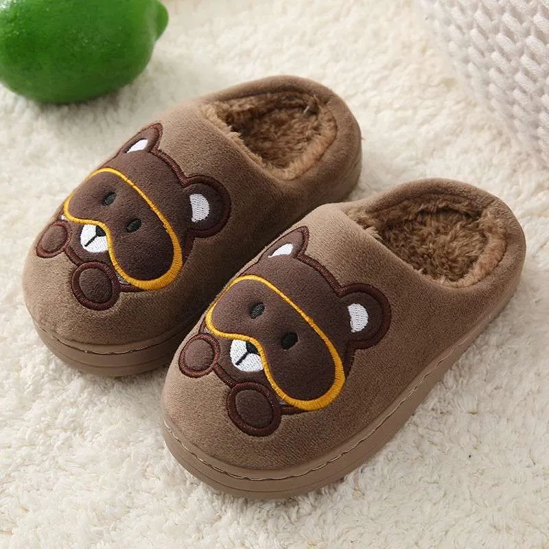 Big Kids Slippers Non-slip Thick Cute Baby Cotton Slippers