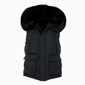 Big Men's Yukon Fur Lined Puffer Vest