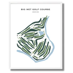 Big Met Golf Course, Ohio - Printed Golf Courses