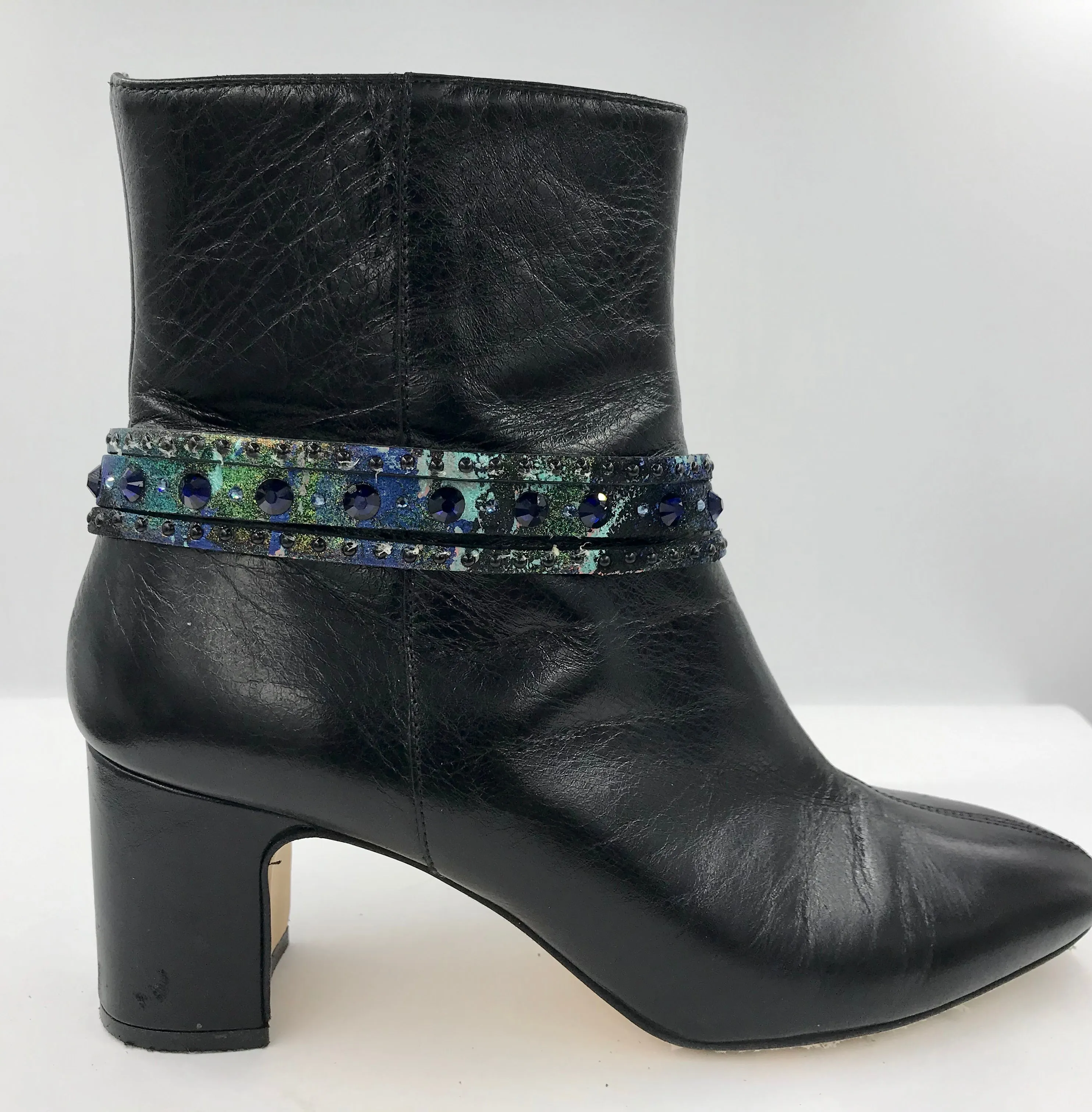 Big Stone Triple Treat - Bracelet/Choker/Boot Cuff - "Indigo Girl"