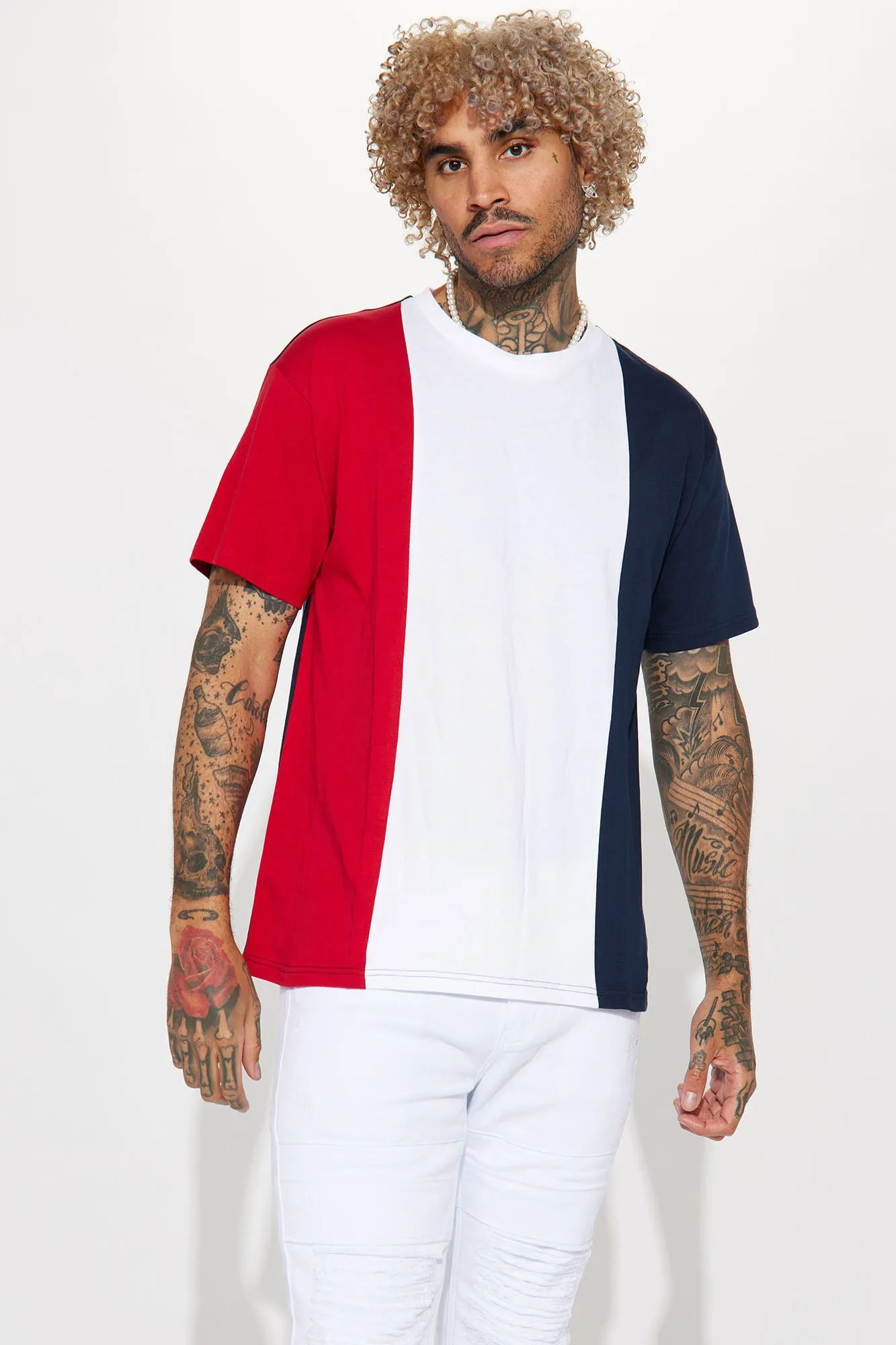 Big Stripes Short Sleeve Tee - Multi Color