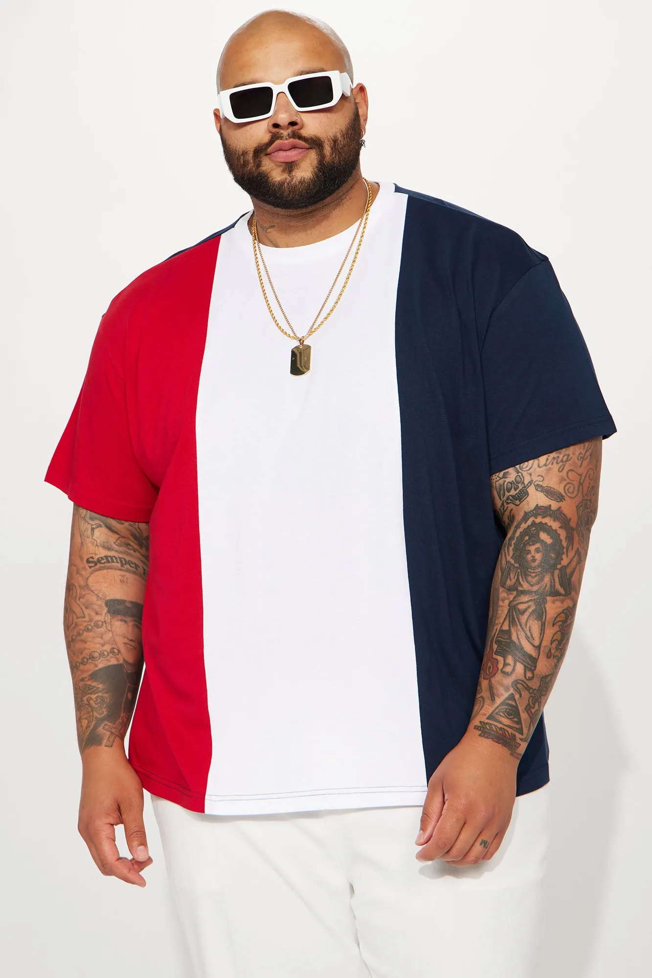 Big Stripes Short Sleeve Tee - Multi Color