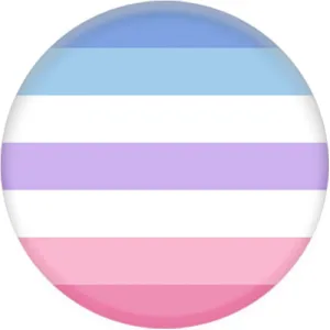 Bigender Pride Flag Small Pin Badge