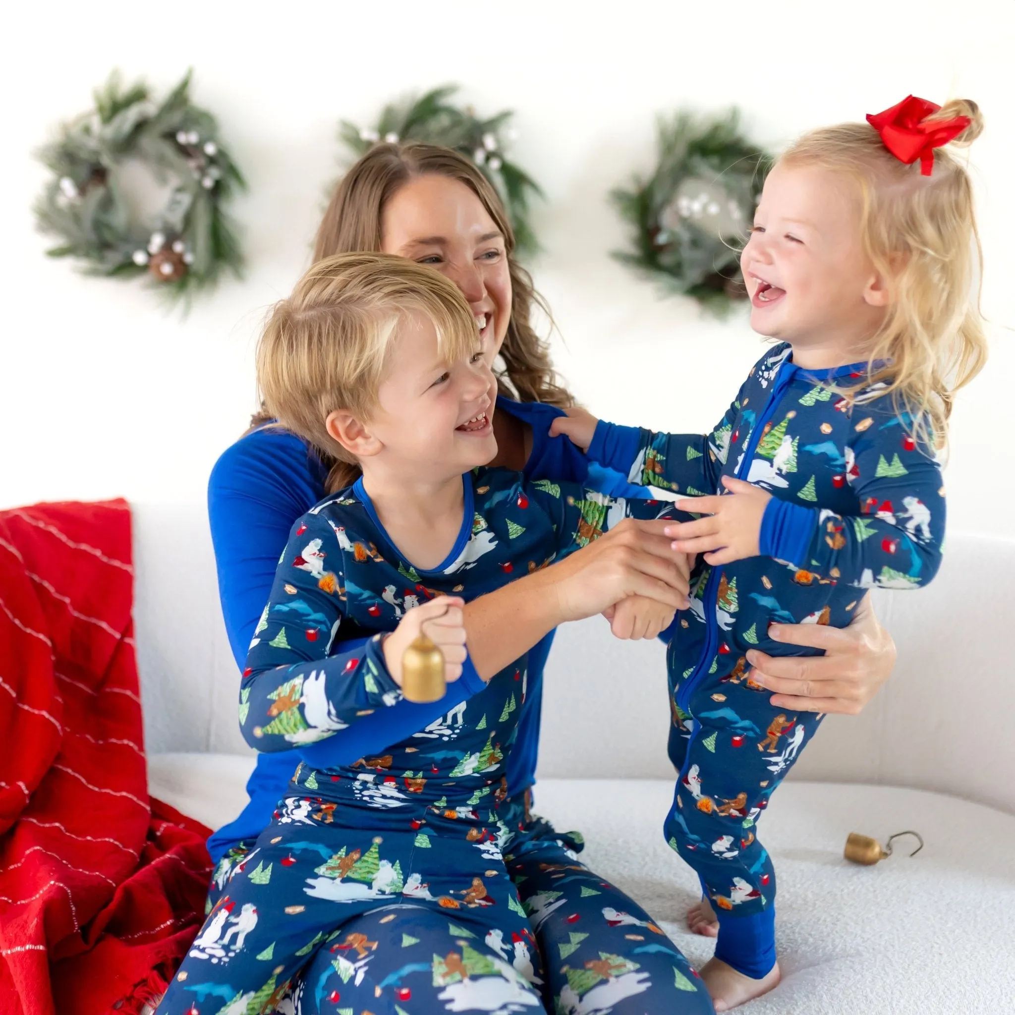 Bigfoot & Yeti Winter Wonderland Long Sleeve Pajama Set (2T-12Y)