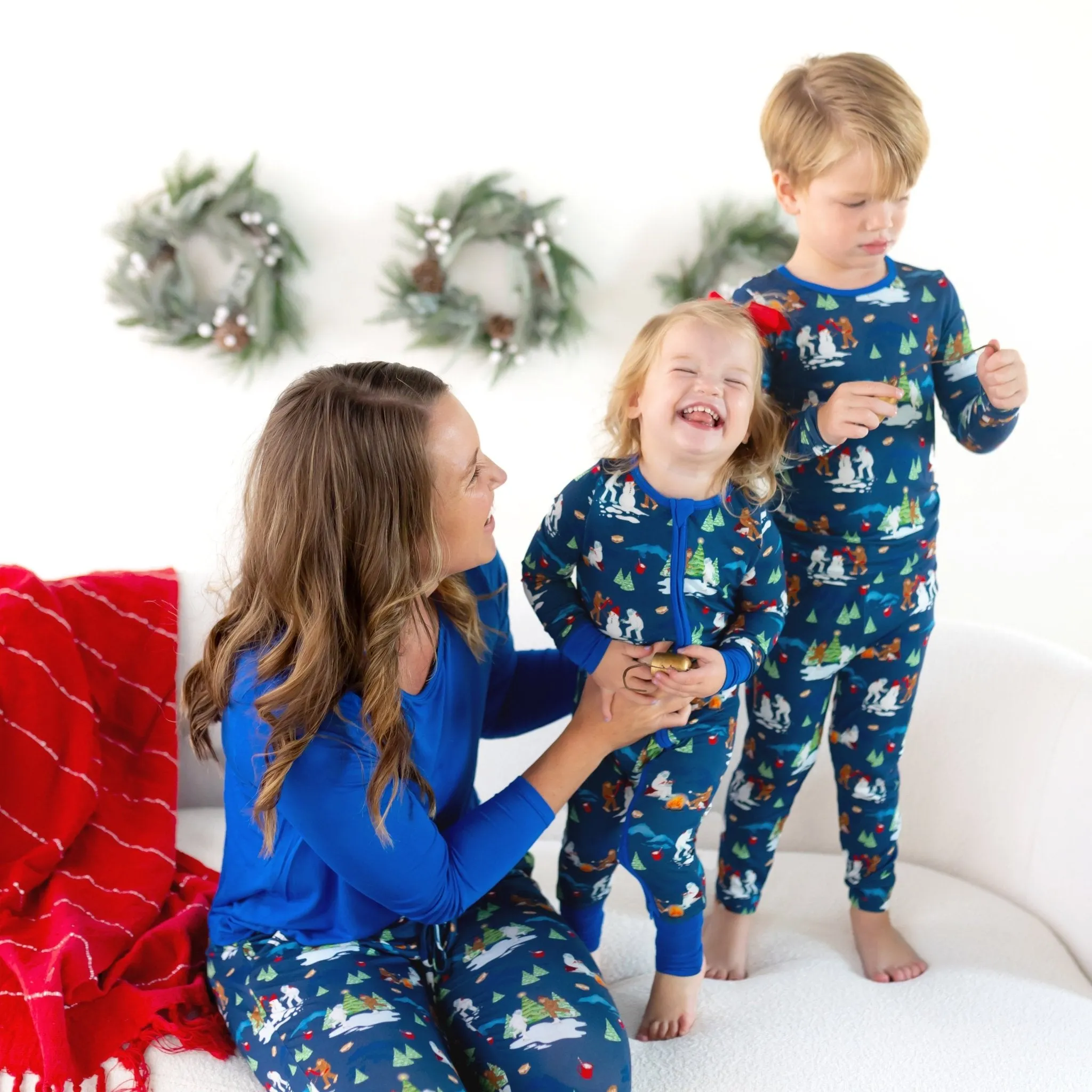 Bigfoot & Yeti Winter Wonderland Long Sleeve Pajama Set (2T-12Y)