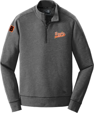 Biggby Coffee AAA New Era Tri-Blend Fleece 1/4-Zip Pullover