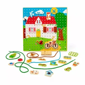 Bigjigs House Lace-A-Shape