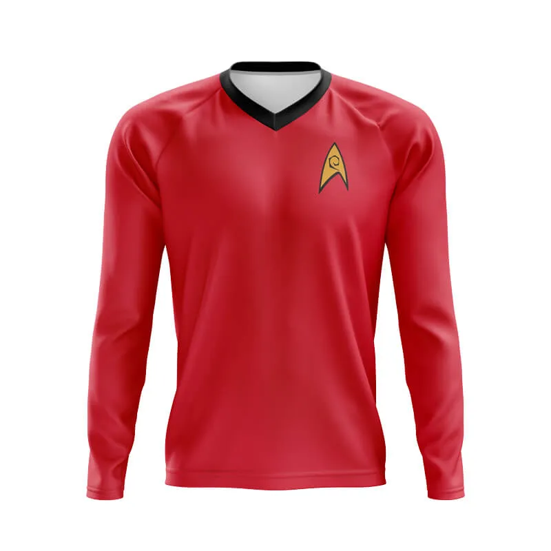 Bike Trek (Red) MTB Long Sleeve Jersey