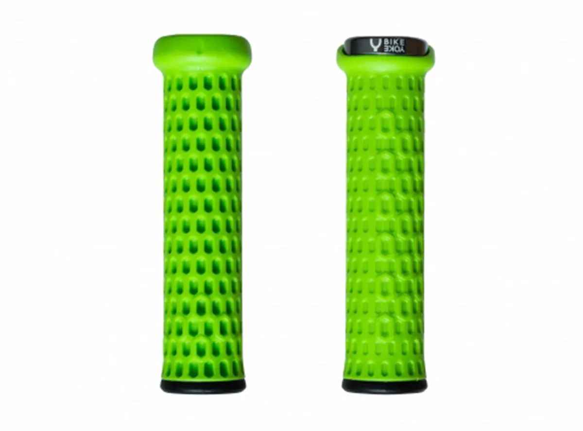 Bike Yoke Grippy Lock On Grips - Lime