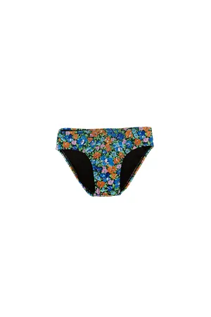 Bikini Bottom 70's Flower Blue